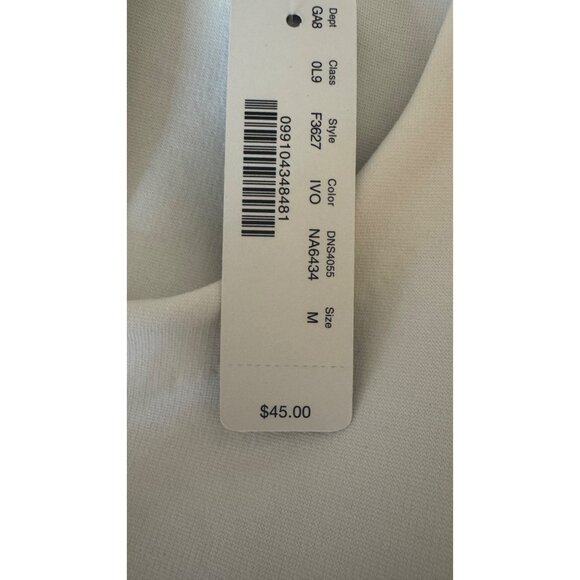 NWT J.Crew Medium Off White Sleeveless Peplum - Picture 13 of 16